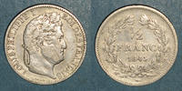 FRANZÖSISCHE MODERNE MÜNZEN 1/2 franc Louis-Philippe (1830-1848). Lille -