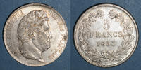 FRANZÖSISCHE MODERNE MÜNZEN 5 francs Louis Philippe (1830-1848). Rouen -