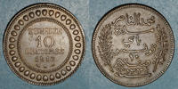 ALTE FRANZÖSISCHE KOLONIEN 10 centimes Tunisie. Mohammed En-Naceur . 1916A (9/9) -