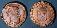 FRANZÖSISCHE KÖNIGLICHE MÜNZEN Sol Louis XVI (1774-1793). Sol &. Aix -
