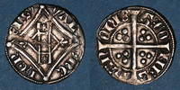 ANDERE FEUDALE MÜNZEN Comté de Hainaut. Guillaume I . Esterlin à l'escielette ou au losange. Valenciennes -