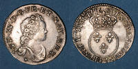 FRANZÖSISCHE KÖNIGLICHE MÜNZEN Louis XV (1715-1774). 1/10 écu vertugadin Dijon. Réformation ! -
