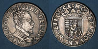 LOTHRINGEN Teston Duché de Lorraine. Charles III (1545-1608). au buste âgé, Nancy -