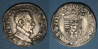 LOTHRINGEN Teston Duché de Lorraine. Charles III (1545-1608). au buste âgé . Nancy -