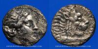 GRIECHISCHE MÜNZEN Drachme Carie. Knidos. Autokrates, magistrat. 330-250 AC -