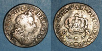EUROPA 8 skilling Danemark. Frédéric IV (1699-1730). -