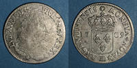FRANZÖSISCHE KÖNIGLICHE MÜNZEN 44 sols Louis XIV (1643-1715). Monnayage particulier de Strasbourg. de Strasbourg -