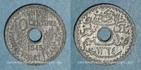 ALTE FRANZÖSISCHE KOLONIEN 10 centimes Tunisie. Mohammed al -Amine, bey (1362-76H). -