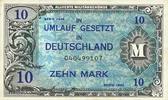 DEUTSCHLAND 10 mark Allemagne, sous occupation des forces alliées. Billet. -