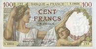 BANKNOTEN DER BANQUE DE FRANCE 100 francs 13.3.1941 Banque de France. Billet.  Sully, I