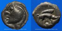 KELTISCHE MÜNZEN Potin Aulerques Eburovices. Région d'Evreux. au sanglier, vers 60-30/25 AC -