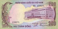 ANDERE AUSLÄNDISCHE SCHEINE Vietnam du Sud. Banque Nationale du Vietnam. 200 dong -