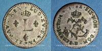 FRANZÖSISCHE KÖNIGLICHE MÜNZEN sol Louis XV (1715-1774). Double sol en billon Strasbourg -