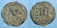 BYZANZ Follis Empire byzantin. Tibère II Constantin (578-582). . Constantinople. 1ère officine, 580-581 -