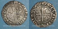 ANDERE FEUDALE MÜNZEN Demi-gros Comté de Provence. Louis I et Jeanne . ou uthène. Tarascon -