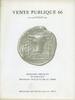 NUMISMATIKBÜCHER Monnaies et Médailles, Bâle, vente aux enchères n° 66, des 22-23.10.1984 -