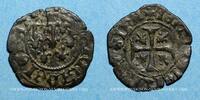 ANDERE FEUDALE MÜNZEN Liard Comté de Provence. Jeanne de Naples . -