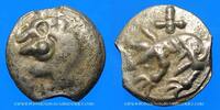 KELTISCHE MÜNZEN Potin Carnutes. Région de Chartres. au loup, 2e moitié du 1er siècle AC -