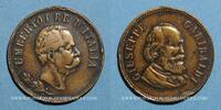 MEDAILLEN Giuseppe Garibaldi et Umberto I d'Italie. Médaille laiton -