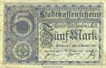 FRANZÖSISCHE NOTSCHEINE 5 mark Mulhouse (68). Ville. Billet Non annulé -