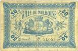 FRANZÖSISCHE NOTSCHEINE 50 centimes Mulhouse (68). Ville. Billet Série C -