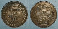 ALTE FRANZÖSISCHE KOLONIEN 10 centimes Tunisie. Mohammed En-Naceur . 1911A -