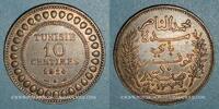 ALTE FRANZÖSISCHE KOLONIEN 10 centimes Tunisie. Mohammed En-Naceur . 1914A -