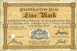 FRANZÖSISCHE NOTSCHEINE 1 mark Mulhouse (68). Ville. Billet Annulé par perforation -
