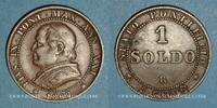 EUROPA 1 soldo Vatican. Pie IX (1846-1878). 1867 R, an XXI. Rome -