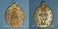 ELSAß Thierenbach. Souvenir de Notre Dame (19e - début 20e). Laiton. Ovale, avec illet. 18,85 x 26,72 mm -