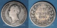 EUROPA 10 cents Pays Bas. Guillaume II (1840-1849). Point après la date -