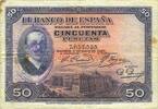 ANDERE AUSLÄNDISCHE SCHEINE 50 pesetas Espagne. Banque d'Espagne. -