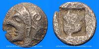 KELTISCHE MÜNZEN Obole Marseille. phocaïque à la tête d'Athéna, 470-460 AC -