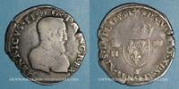 FRANZÖSISCHE KÖNIGLICHE MÜNZEN Teston Charles IX (1560-1574). Monnayage au nom de Henri II. 2e type, Nantes -