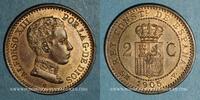 EUROPA 2 centimos Espagne. Alphonse XIII (1886-1931). (05) SM-V -