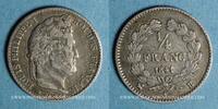FRANZÖSISCHE MODERNE MÜNZEN 1/4 franc Louis Philippe (1830-1848). -