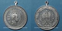 MEDAILLEN Allemagne. 25e anniversaire de la restauration de l'empire, Médaille étain. 39 mm -