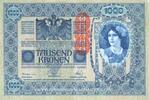 ANDERE AUSLÄNDISCHE SCHEINE Autriche. Banque Austro-Hongroise. 1000 couronnes surchargé -