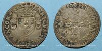 FRANZÖSISCHE KÖNIGLICHE MÜNZEN Douzain aux croissants Henri II (1547-1559). Bourges -
