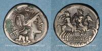RÖMISCHE REPUBLIK Denier République romaine. C. Junius C. f. (vers 149 AC). -