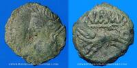 KELTISCHE MÜNZEN bronze Nemausus. Nîmes. Petit au sanglier, 100-60 AC -