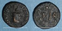 RÖMISCHE KAISERZEIT Quadrans Néron (54-68). . Rome, 64. R/: rameau -