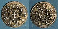 KAROLINGER Denier Charles le Chauve (840-877). . Melle. avec S inversé à Karolus -