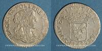 EUROPA 5 sols Monaco. Louis I (1662-1701). 1/12 écu ou luigino Imitation de Dombes -