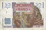 BANKNOTEN DER BANQUE DE FRANCE 50 francs Banque de France. Billet. Le Verrier, -