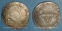FRANZÖSISCHE KÖNIGLICHE MÜNZEN Teston François I . 18e type. Lyon -