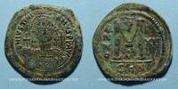 BYZANZ Follis Empire byzantin. Justinien I (527-565). . Constantinople, 1ère officine, 538-539 -