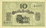 FRANZÖSISCHE NOTSCHEINE 10 mark Mulhouse (68). Ville. Billet Non annulé -