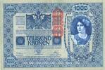 ANDERE AUSLÄNDISCHE SCHEINE Autriche. Banque Austro-Hongroise. 1000 couronnes surchargé -