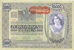 ANDERE AUSLÄNDISCHE SCHEINE Autriche. Banque Austro-Hongroise. 10 000 couronnes surchargé -